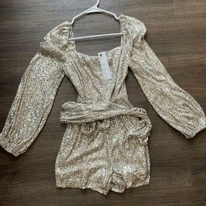 NWT Sequin Romper
